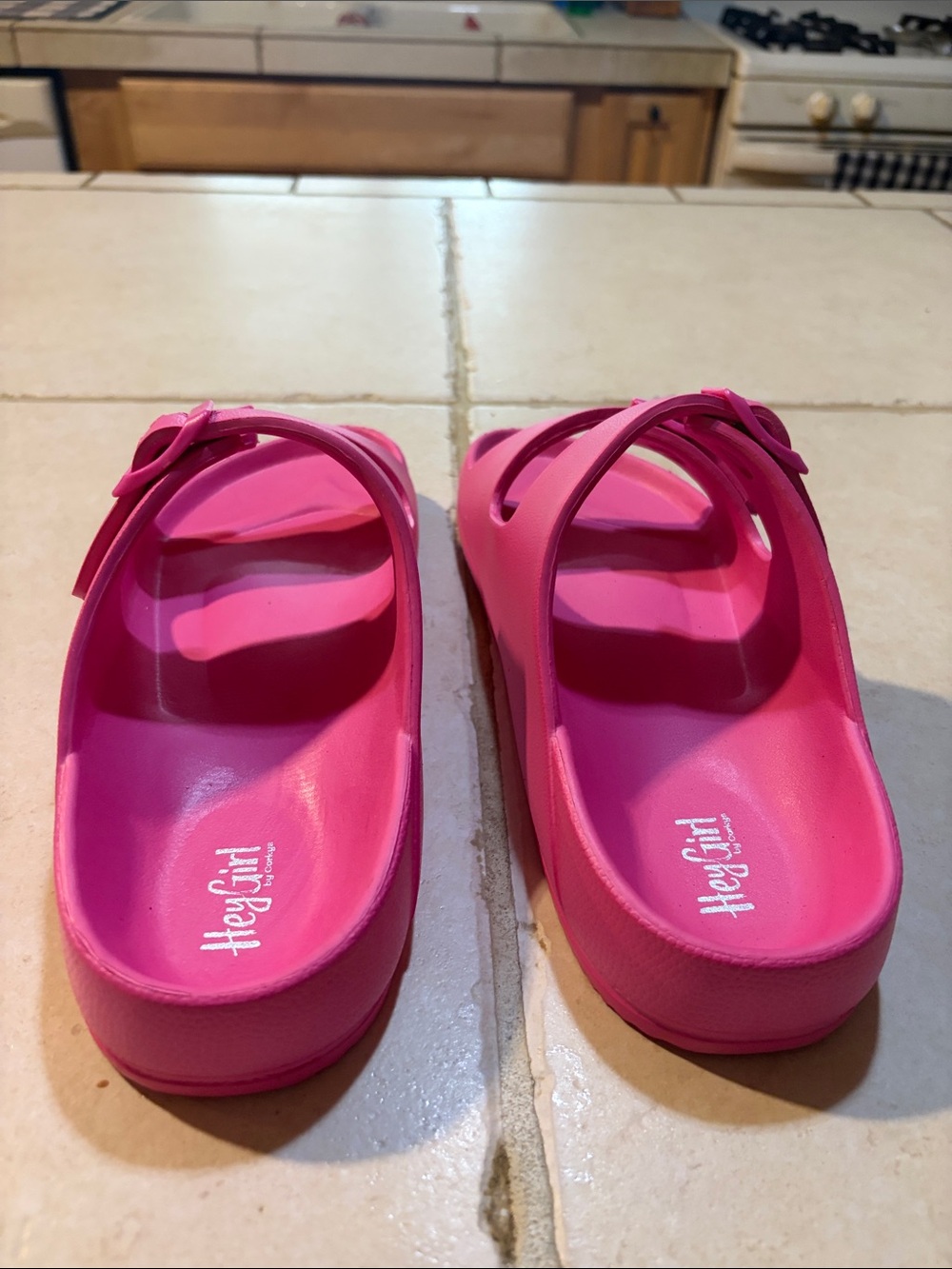 Hey Girl by Corkys Pink Waterslide Sandals - Picture 4 of 5